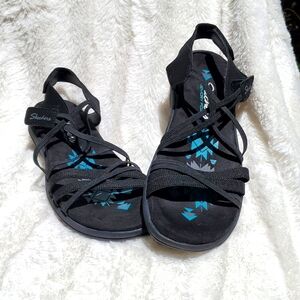 Skechers black sandals